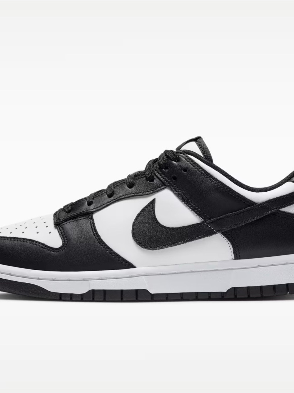 Nike Black and White Low-Top Dunk Skate Sneaker